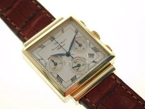 Thumbnail von IWC Da Vinci Chronograph 3737 massiv 18 Karat Gelbgold Chrono im Top Zustand </h1>