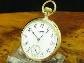 Thumbnail von Tiffany & Co. 18kt 750 Gold Open Face Taschenuhr Von Ca. 1894 / Kaliber 17 </h1>