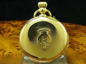 Thumbnail von 14kt 585 Gold Savonette Sprungdeckel Taschenuhr Viertel-repetition </h1>