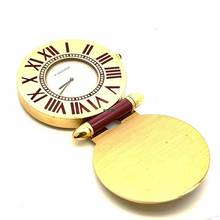 Thumbnail von Cartier Quartz 53mm 18K Yellow Gold Clock Watch </h1>