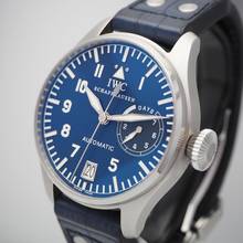 Thumbnail von IWC Große Fliegeruhr Pilot 5002 PLATINUM-DIAL Steel leather UNIKAT Box+Papiere Full Set Steel with Platinium DIAL