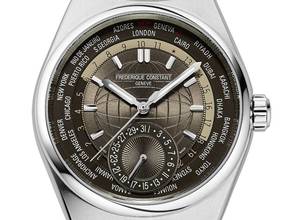  Frederique Constant Manufacture Worldtimer Highlife Worldtimer Stahl Automatik Armband Krokoleder Faltschließe 41mm Ref.FC-718C4NH6 Box&Pap. Full Set Neu 