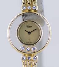  Chopard Happy Diamonds Klassiker 18K Gold Lady Goldband Luxus Top  