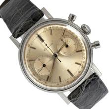  Zenith Sporto chronograph caliber 136D silver dial very rare 1964's </h1> 