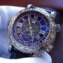  Patek Philippe [2017 USED] Grand Complications Sky Moon Tourbillon 6002G Blue Dial Watch