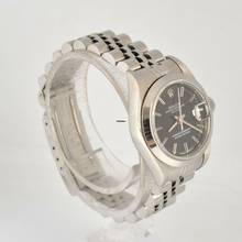 Thumbnail von Rolex Oyster Perpetual Lady Date 69160 Ladies 26MM black dial Full Set 1997's