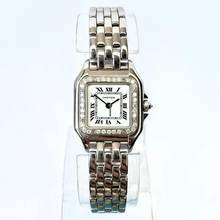 Thumbnail von Cartier Panthère 23mm Quartz Steel 0.32TCW DIAMOND Watch </h1>