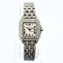 Thumbnail von Cartier Panthère 23mm Quartz Steel 3.28TCW DIAMOND Watch </h1>