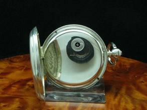 Thumbnail von John Fleckner 925 Silber Open Face Taschenuhr Schlüsselaufzug Durchmesser 52,3mm </h1>