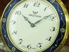 Thumbnail von Waltham Gold Mantel Open Face Taschenuhr / Ref 10-0300-00 </h1>