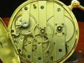 Thumbnail von Vacheron Geneve 18kt 750 Gold Open Face Taschenuhr Schlüsselaufzug </h1>