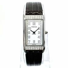  Tiffany Quartz 20mm Steel 0.39TCW DIAMOND Watch </h1> 