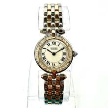 Thumbnail von Cartier Panthère VENDOME Quartz 24mm 2 Row Gold 0.26TCW Diamond Watch </h1>