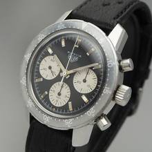 Thumbnail von Heuer Autavia 2446C Chronograph Vintage Panda Valjoux 72