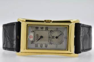 Thumbnail von Rolex Prince 18k Yellow Gold Jumping Jump Hours 1491 Vintage 1939 </h1>