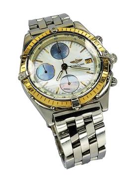  Breitling Chronomat Rare MOP Panda Dial  