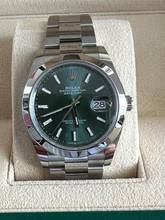 Rolex Datejust grün aus 4/2023 top Zustand