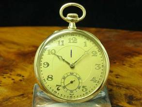 IWC Open Face 14kt 585 Gold Taschenuhr / Durchmesser 48,5 Mm </h1> 