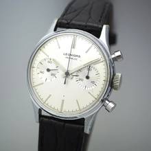 Thumbnail von Heuer Leonidas Chronograph Vintage 2-Register 1960 </h1>