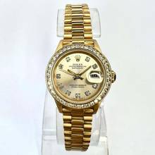 Thumbnail von Rolex Datejust OYSTER PERPETUAL DATEJUST Presidential Automatic 26mm 18K Yellow Gold Diamond Watch </h1>
