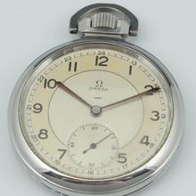 Thumbnail von Omega Classic “Étanche” First Waterproof Stahl Taschenuhr Art Deco 1937 Ref. CK 1064