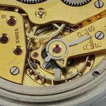 Thumbnail von Omega Classic “Étanche” First Waterproof Stahl Taschenuhr Art Deco 1937 Ref. CK 1064