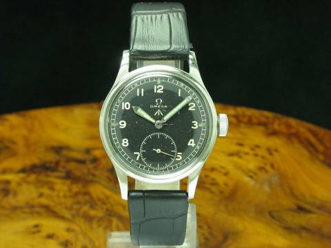  Omega Edelstahl Handaufzug Herren Militärarmbanduhr Britische Armee / Kal 30t2 </h1> 