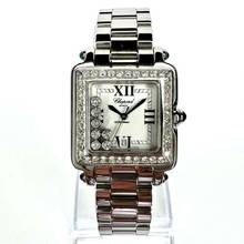  Chopard Happy Sport Quartz 27mm Steel 7 Floating ~2TCW DIAMOND Watch </h1> 