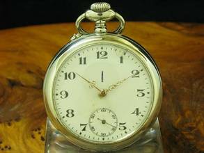  Neusilber Open Face Taschenuhr / Durchmesser 48,9 Mm </h1> 