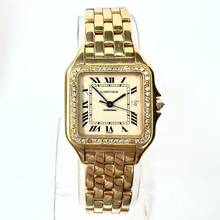 Thumbnail von Cartier Panthère 27mm 18K Yellow Gold 0.50TCW DIAMOND Watch </h1>
