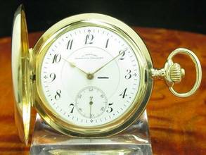 Thumbnail von J. Assmann 14kt 585 Gold Savonette Sprungdeckel Taschenuhr </h1>