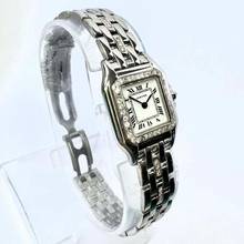 Thumbnail von Cartier Panthère Quartz 23mm Steel 0.55TCW Diamond Watch </h1>