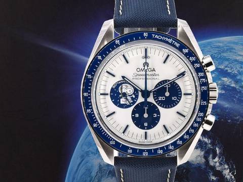  Omega Speedmaster Apollo Xiii 50th Anniversary Snoopy Silver Dial 