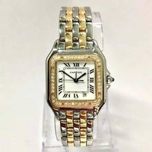 Thumbnail von Cartier Panthère 27mm 2 Row Gold 0.36TCW DIAMOND Watch </h1>