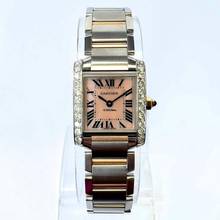 Thumbnail von Cartier Tank Française Quartz 20mm 2 Tone 0.80TCW DIAMOND Watch </h1>