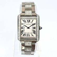 Thumbnail von Cartier Tank Solo Quartz 24mm Steel 1.53TCW DIAMOND Watch </h1>