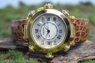 Thumbnail von Cartier Pasha Golf Automatic NOS NEW OLD STOCK UNGETRAGEN B&P Ref. 0955 1 </h1>