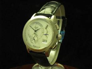  Glashütte Original PanoRetroGraph 18kt 750 Gold Herrenuhr / Ref 60-01-02-02-06 </h1> 