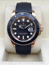 Thumbnail von Rolex Yacht-Master Rose 40 Oysterflex Black Dial Top Condition Full Set with Box & Papers 2016