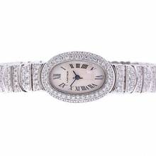 Thumbnail von Cartier Baignoire Mini 18mm 18K White Gold ~5TCW Watch </h1>