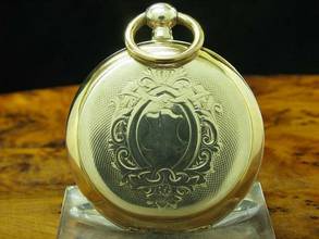 Thumbnail von Manufacture D' Horlogerie Lion 800 Silber Open Face Taschenuhr Schlüsselaufzug </h1>