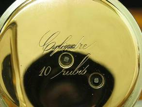 Thumbnail von Manufacture D' Horlogerie Lion 800 Silber Open Face Taschenuhr Schlüsselaufzug </h1>