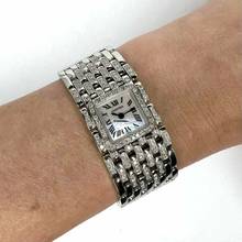 Thumbnail von Cartier Panthère RUBAN Quartz Steel 1.32TCW DIAMOND Watch </h1>