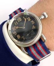 Thumbnail von Omega Classic Rare Vintage Military Pilots Watch 1930s WITH ARCHIVE EXTRACT CK700 CK 700 AD