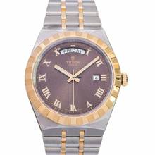Thumbnail von Tudor Royal 28603-0007 - TUDOR Royal Chocolate Brown Dial Stainless Steel and Yellow Gold Watch </h1>