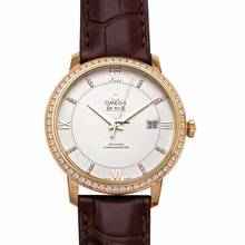 Thumbnail von Omega De Ville Prestige 424.58.40.20.52.001 - De Ville Automatic Silver Dial 18kt Yellow Gold Men's Watch </h1>