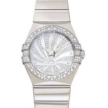  Omega Constellation Quartz 123.55.27.60.55.014 - Constellation Quartz White Dial 18kt White Gold Ladies Watch </h1> 