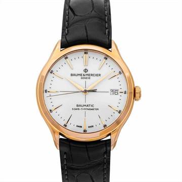  Baume & Mercier Clifton M0A10469 - Clifton Automatic White Dial 18kt Rose Gold Men's Watch </h1> 