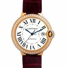 Thumbnail von Cartier Ballon Bleu WJBB0056 - Ballon Bleu de Cartier Automatic Silver Dial 18kt Rose Gold Ladies Watch </h1>