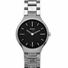  Rado True Thinline R27956152 - True Quartz Black Dial Ceramic Ladies Watch </h1> 
